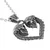 Ovratnica Skull Hollow Heart - SS8-1253P
