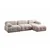 Atelier del Sofa Ugaona garnitura Petite, 290x160 cm, Krem