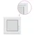 Prozor za podrum RISOR 60 x 60 cm PVC i staklo Bijela