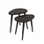 Hanah Home Set klub stolova, 2 komada Sweet Antracit