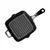 Grill pan, cast iron, 19.5 x 19.5 cm, black - LAVA