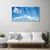 tulup.si Slika na steklu Sky oblaki landscape 125x50 cm 4 obešalnika