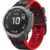 GS Silikonski pašček za Garmin Fenix 26mm, črn/rdeč