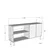 Hanah Home Komoda, 120x79x32cm, Antracit