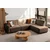 ATELIER DEL SOFA Ugaona garnitura S Loft Right Brown