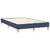 Vidaxl Box spring postelja z vzmetnico LED modra 120x200 cm blago