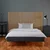Homestyle4U Oblazinjena postelja, 145x32x210 cm, siva