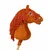 BB Hobby Horse Velik Premium konj s palico - kostanjev A3