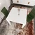 HANAH HOME Trpezarijski sto Single 90 Shiny White