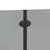 Ograda za tuš Crna 120 x 140 cm ESG staklo i aluminij