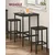 Songmics Set barske mize 60x60x90 cm črna