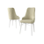 Hanah Home Set stolica Neta, 46x95x42 cm, 2 komada, Krem
