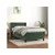 VIDAXL Box spring postelja z vzmetnico temno zelen 90x190 cm