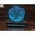 Black Cut 3D Lampa 3D Zvezda Zelena
