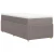 vidaXL Box spring postelja z vzmetnico taupe 90x200 cm blago