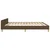 Vidaxl Posteljni okvir brez vzmetnice temno rjav 180x200 cm blago