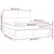 Vidaxl Box spring postelja z vzmetnico LED temno rjava 160x200cm blago