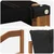 Set vanjskih sofa s jastukom 4 pcs Prirodna i crna