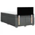 Vidaxl Box spring postelja z vzmetnico temno siva 120x190 cm blago