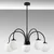 Opviq Luster Sferis-13935, 70cm, IP20, Crno-beli