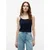 Tommy Jeans Top ESSENTIAL mornarska/bela