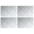 Stepenica Pravokutni 4 pcs Srebrno 30 x 20 cm Aluminij