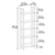 Hanah Home Polica za knjige Country, 64x180x30 cm, Bela