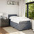 vidaXL Box spring postelja z vzmetnico temno siva 80x200 cm žamet