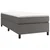 Vidaxl Box spring postelja z vzmetnico siva 90x200 cm umetno usnje