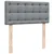 Vidaxl Box spring postelja z vzmetnico svetlo siv 100x200 cm blago