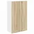 vidaXL Viseča omarica s polico Riga Sonoma hrast 60 x 31 x 100 cm