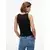 Tommy Jeans Top ESS črna/bela