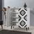 Hanah Home Komoda Multilux Fas 95x111x36cm Belo-Crna