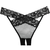 Allure Crotchless Desire Panty Black