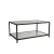 Wallity Klub sto 90x40x60cm Sivo-Crni