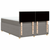 Vidaxl Box spring postelja z vzmetnico taupe 140x200 cm blago
