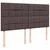 Vidaxl Box spring postelja z vzmetnico temno rjava 180x200 cm blago
