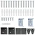 Venecijanska roleta Srebrno Siva 150 x 140 cm 25 mm PVC