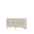 Hanah Home komoda Salkim 150, 125 cm, bela / travertin / srebrna