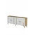 Hanah Home komoda Ilay 180, 180 cm, hrast Sapphire / bela / zlatna