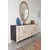 Hanah Home komoda Ilay 180, 180 cm, antracit / travertin / zlatna
