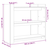 Konzolni stol bijeli 100 x 35 x 90 cm od konstruiranog drva