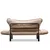 Atelier del Sofa Dvosed na razvlačenje Chatto 140x70x65cm Krem