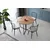 Hanah Home Set 2 trpezarijske stolice Crni