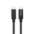 MicroConnect USB-C 3.2 Gen 2x2 kabel 0,5 m ECO USB C črne barve
