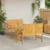 Set lounge namještaja za vrt 3 pcs Smeđa Čvrsto drvo akacije