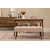 HANAH HOME Vina 02 0900 Walnut Stone (Produživi trpezarijski sto, stolice i konzola (5 komada))