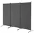 VEVOR Prostorovni razdelilnik 3 paneli 2600x1840x520 mm Siva
