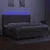 Vidaxl Box spring postelja z vzmetnico LED taupe 200x200 cm blago