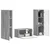 Set TV komoda 5 pcs Siva Sonoma Konstruirano drvo